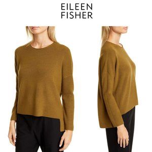 SALE - NWT Eileen Fisher Merino Wool High Low Sweater XS